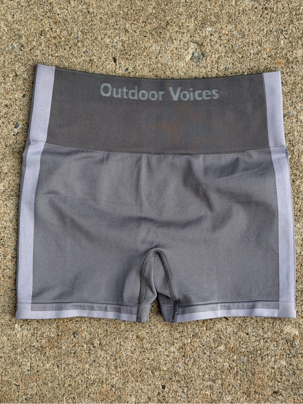 Outdoor Voices SeamlessSmooth 4.5” Biker Shorts Gray Size M